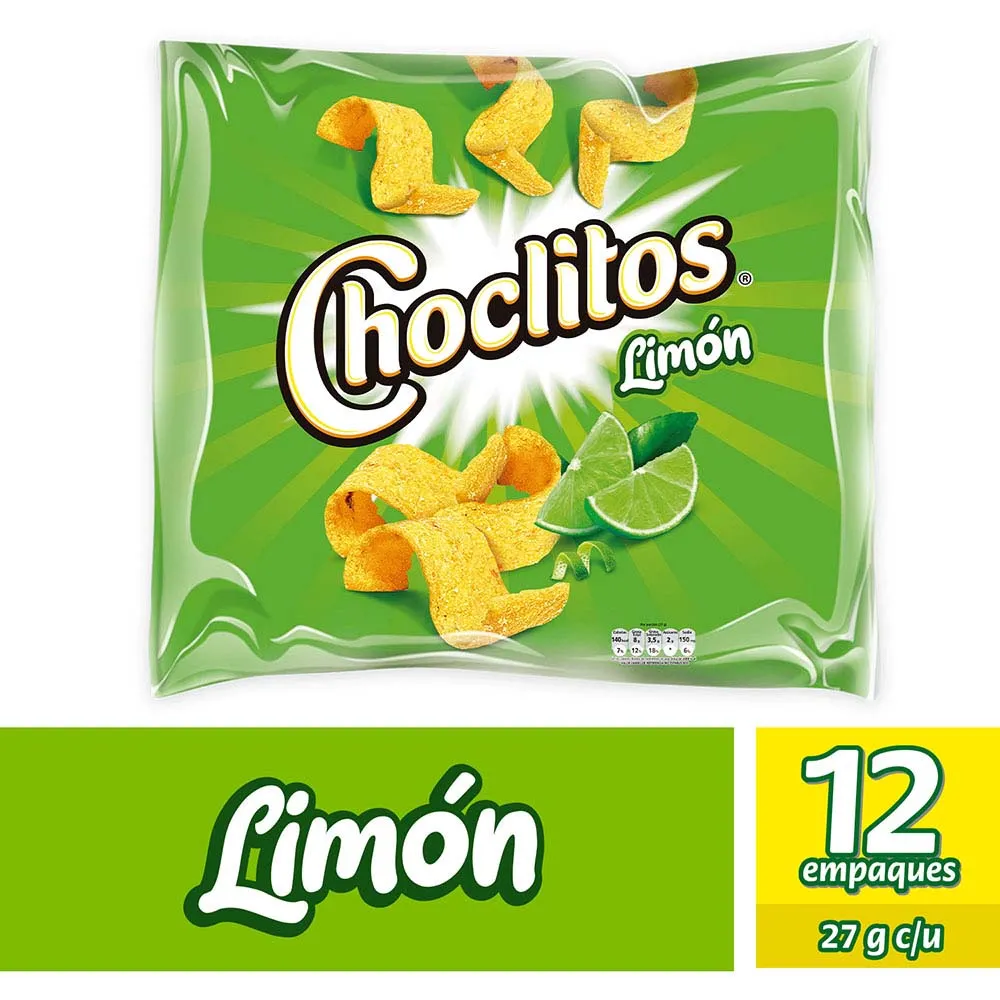 Choclitos Limón 324g (12u X 27g)